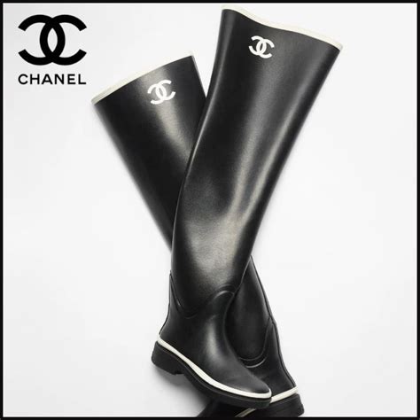 chanel boots flat